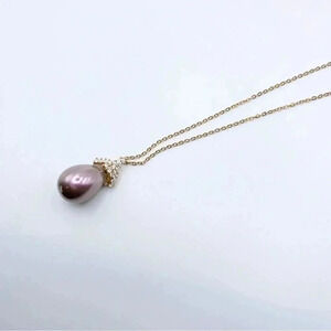 DROP Purple Pearl Necklace
